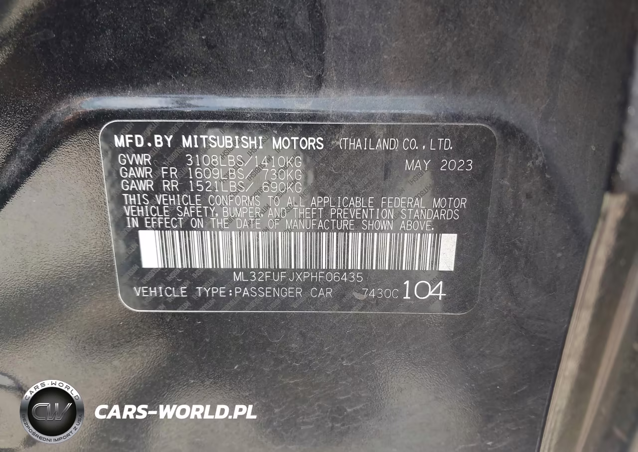 2023 Mitsubishi Mirage G4 Black Edition-Es-Le VIN:ML32FUFJXPHF06435 - 9