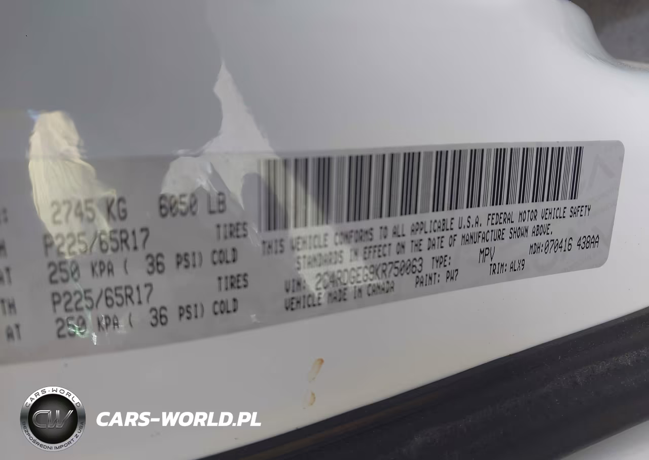 2019 Dodge Grand Caravan Gt VIN:2C4RDGEG9KR750063 - 9