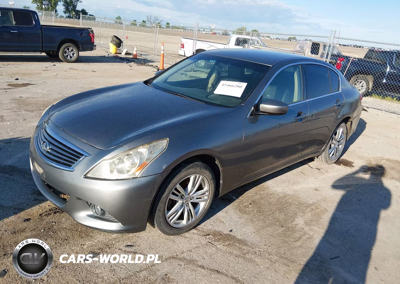 2011 Infiniti G25X VIN:JN1DV6AR8BM652589 - 2