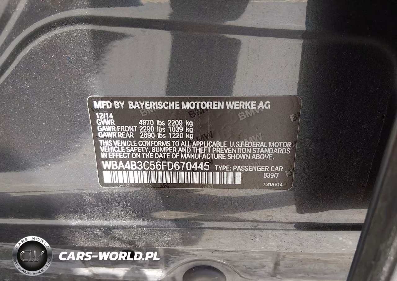 2015 BMW 435I Gran Coupe xDrive VIN:WBA4B3C56FD670445 - 9