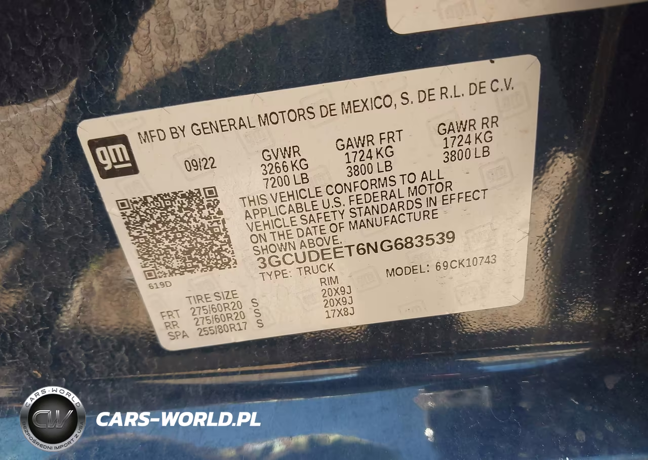 2022 Chevrolet Silverado 1500 4Wd Standard Bed Rst VIN:3GCUDEET6NG683539 - 9