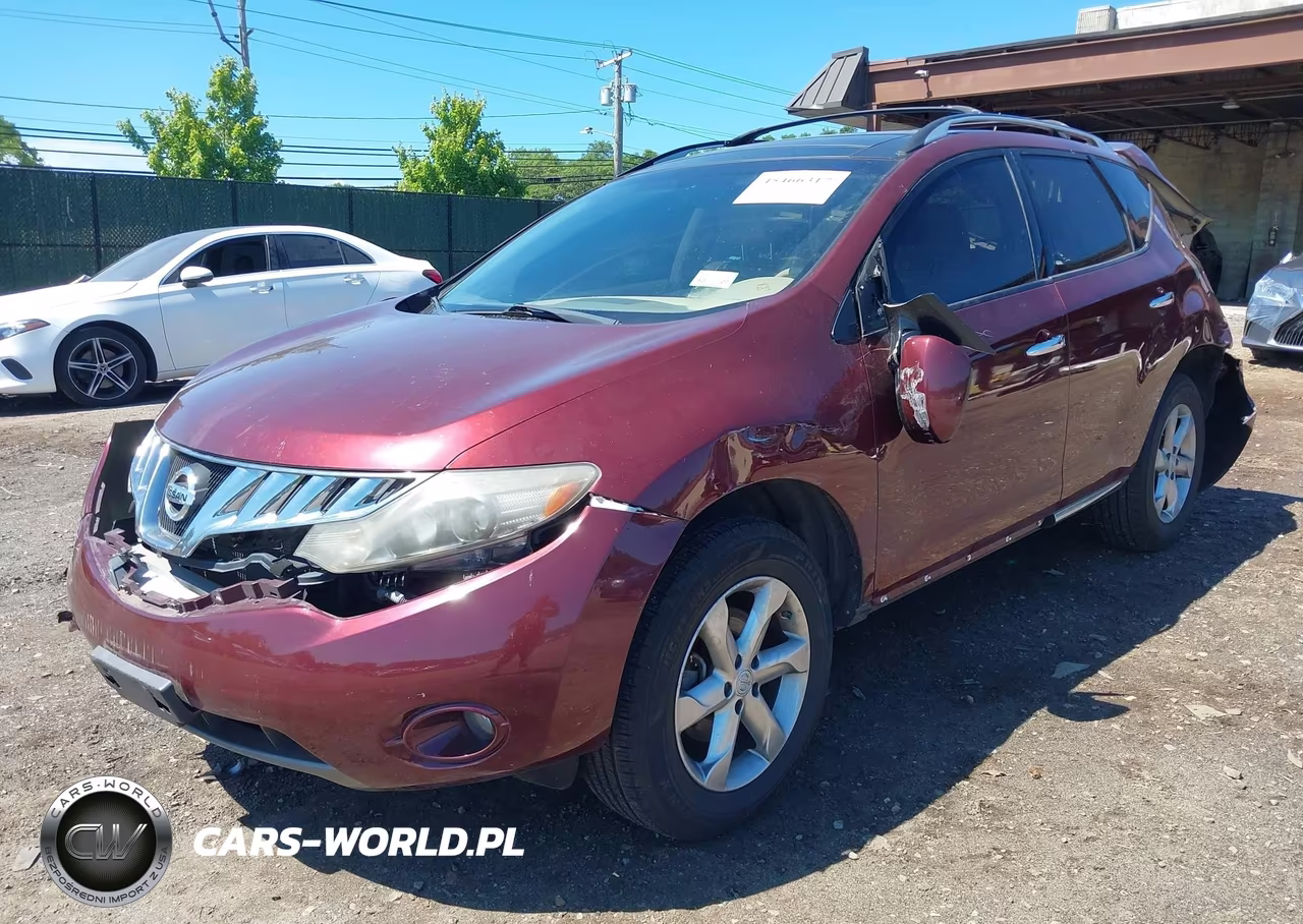 2010 Nissan Murano Sl VIN:JN8AZ1MW8AW140881 - 2