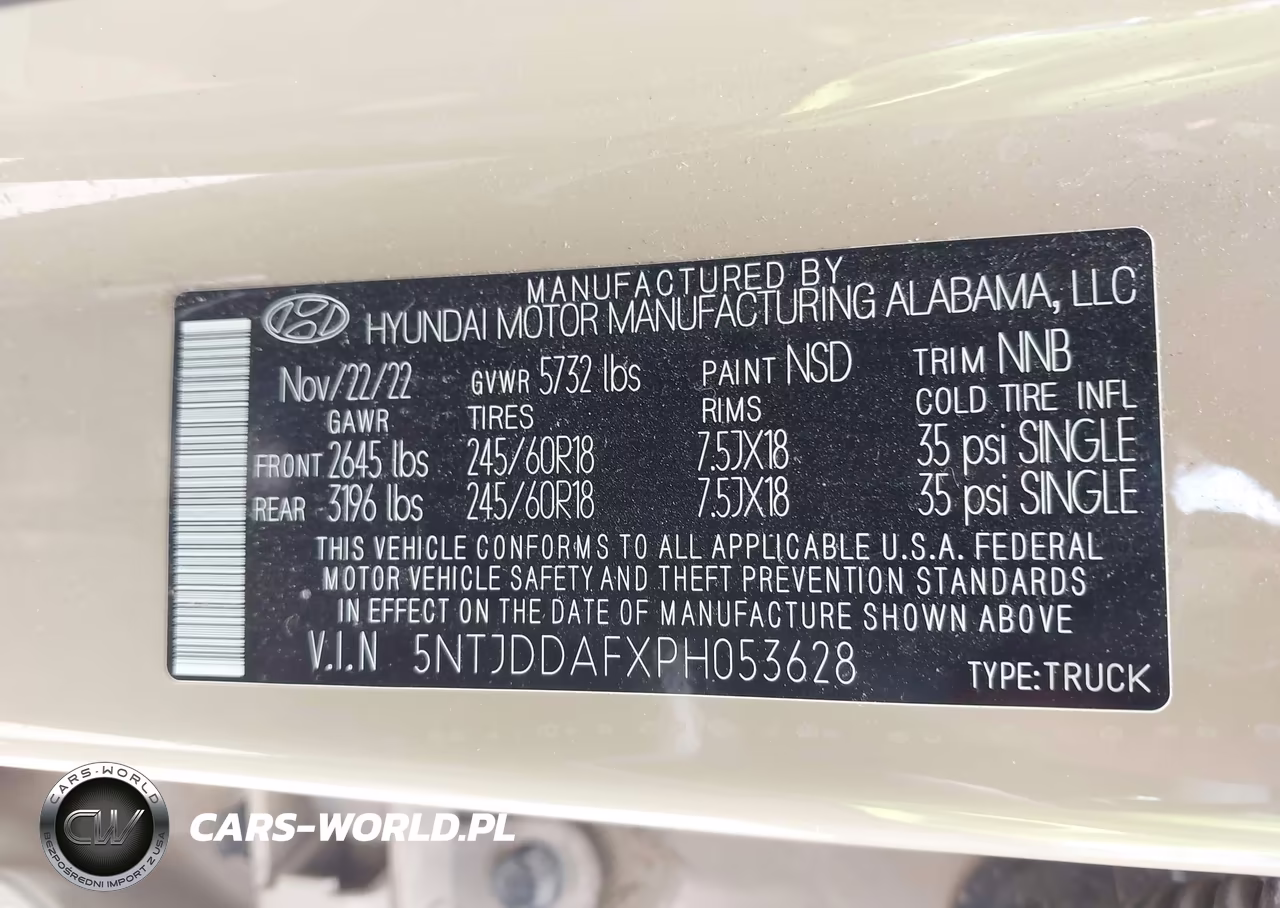 2023 Hyundai Santa Cruz Sel Premium VIN:5NTJDDAFXPH053628 - 9