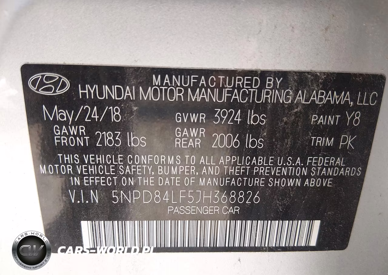2018 Hyundai Elantra Sel VIN:5NPD84LF5JH368826 - 9