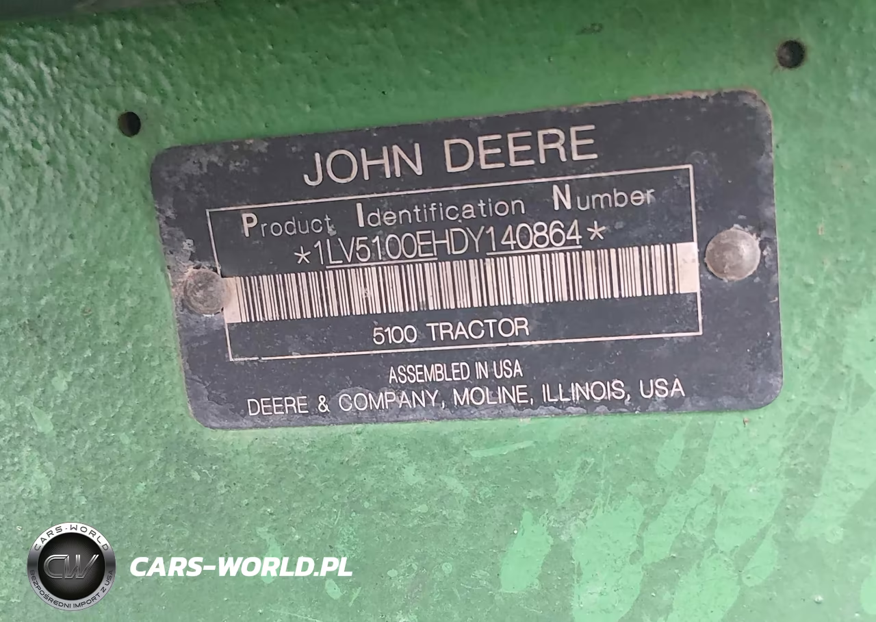 2013 John Deere 5100E Tractor And Loader VIN:1LV5100EHDY140864 - 9