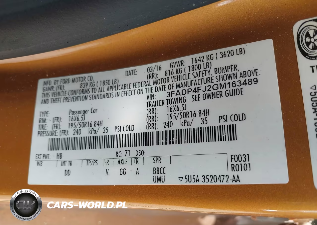 2016 Ford Fiesta Titanium VIN:3FADP4FJ2GM163489 - 9