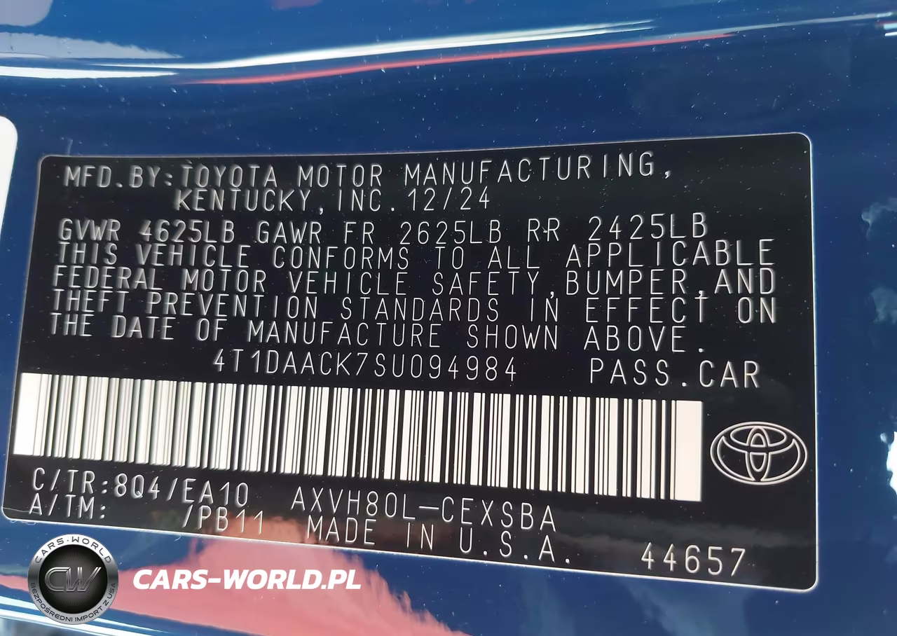 2025 Toyota Camry Se VIN:4T1DAACK7SU094984 - 9