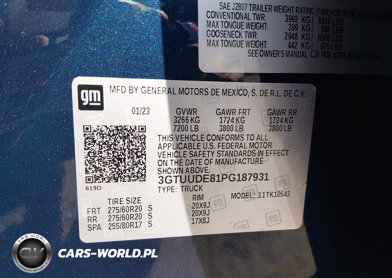 2023 GMC Sierra 1500 Slt VIN:3GTUUDE81PG187931 - 9