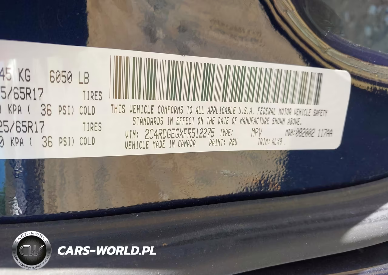 2015 Dodge Grand Caravan R-T VIN:2C4RDGEGXFR512275 - 9