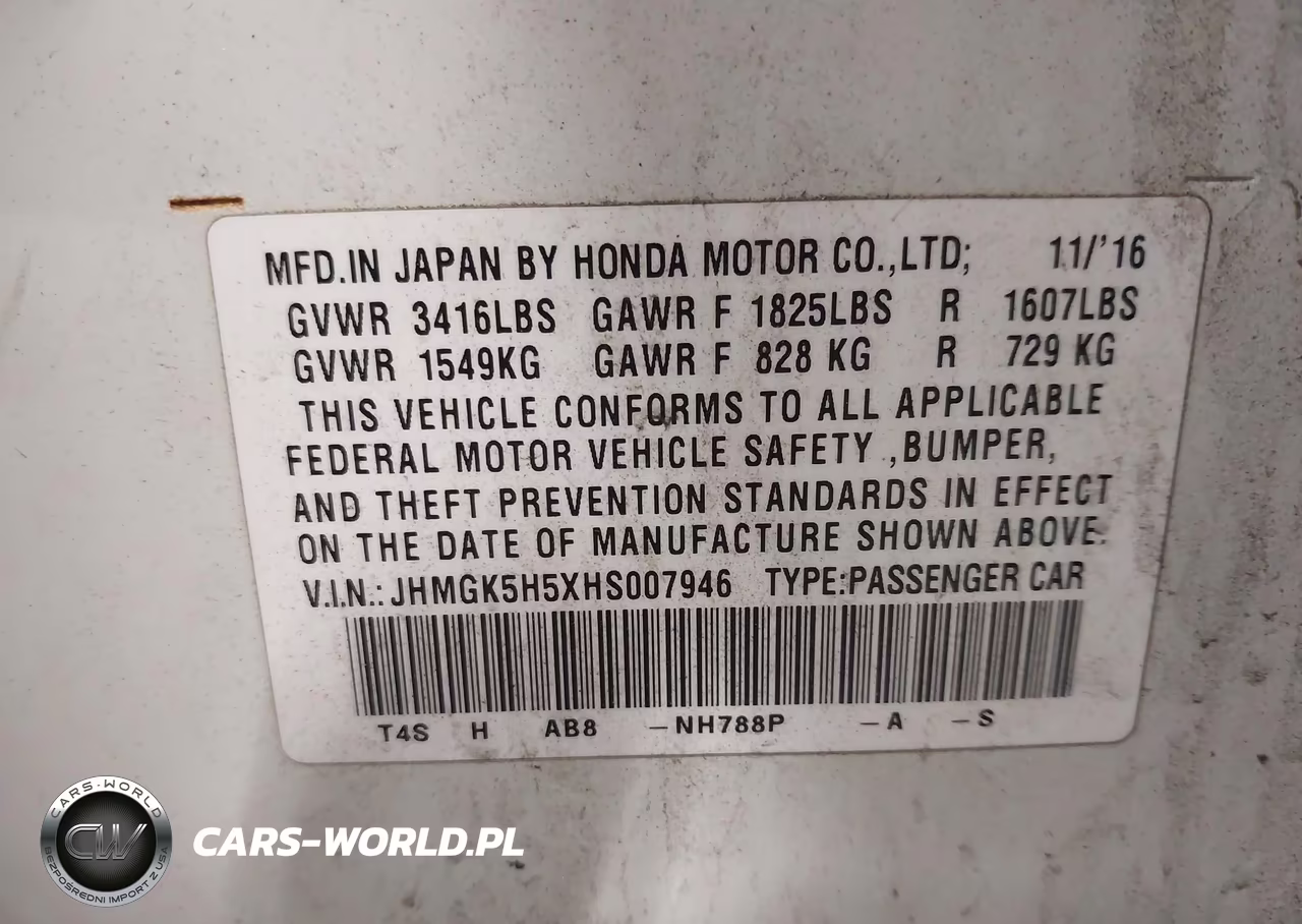 2017 Honda Fit Lx VIN:JHMGK5H5XHS007946 - 9