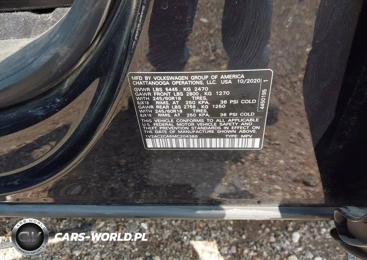 2021 Volkswagen Atlas Cross Sport 2.0T S VIN:1V2AC2CA5MC204386 - 9