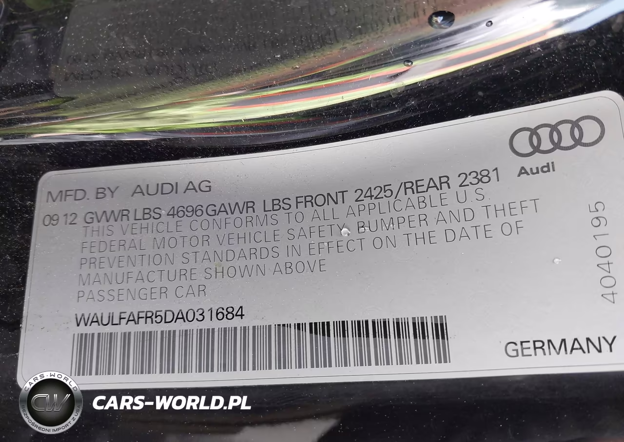 2013 Audi A5 2.0T Premium VIN:WAULFAFR5DA031684 - 9