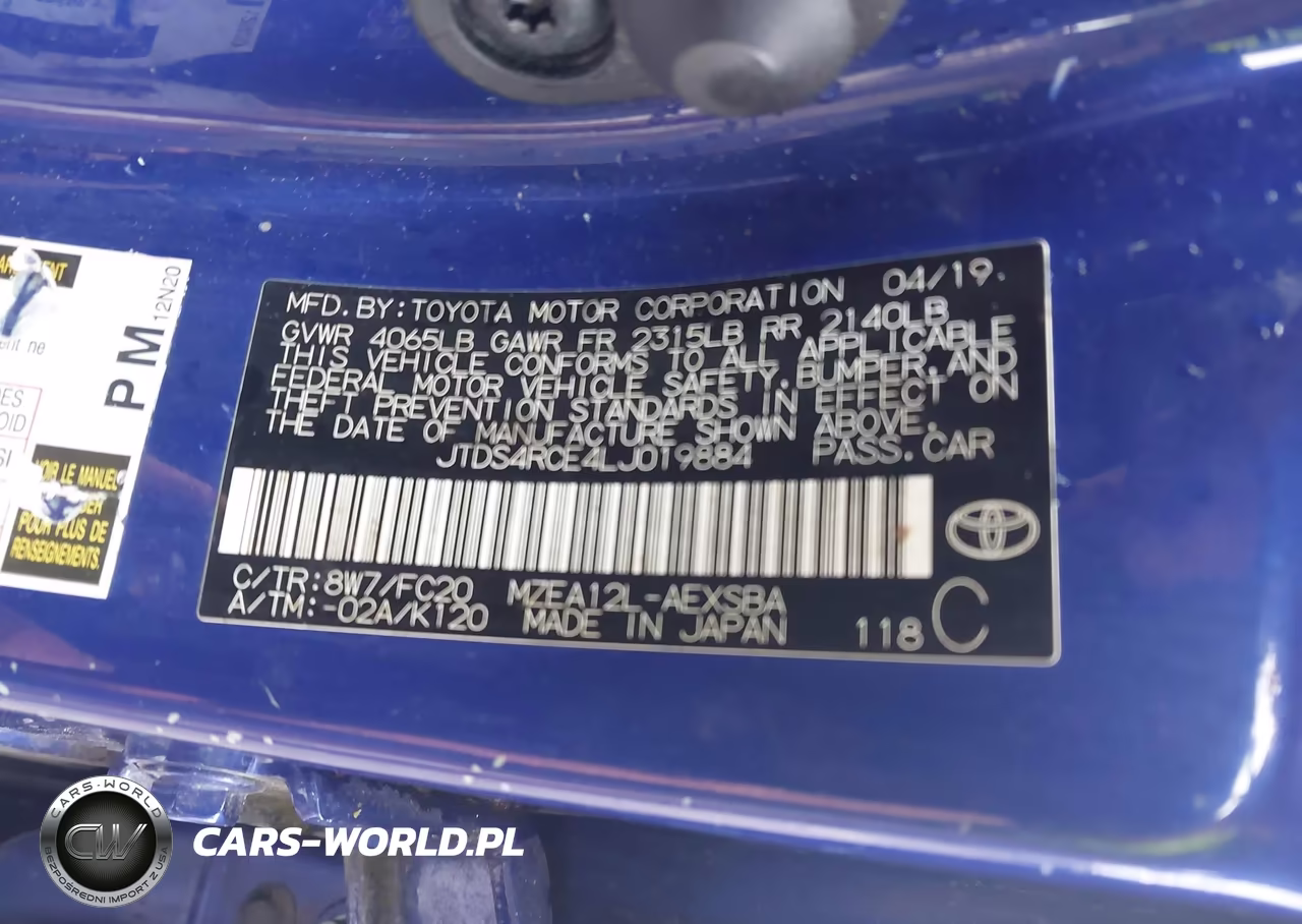 2020 Toyota Corolla Se VIN:JTDS4RCE4LJ019884 - 9