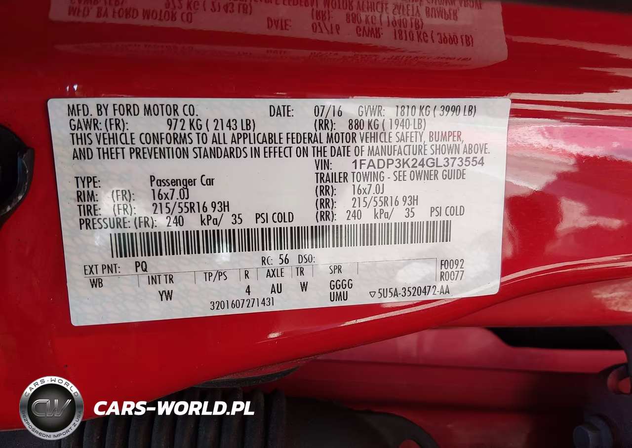 2016 Ford Focus Se VIN:1FADP3K24GL373554 - 9