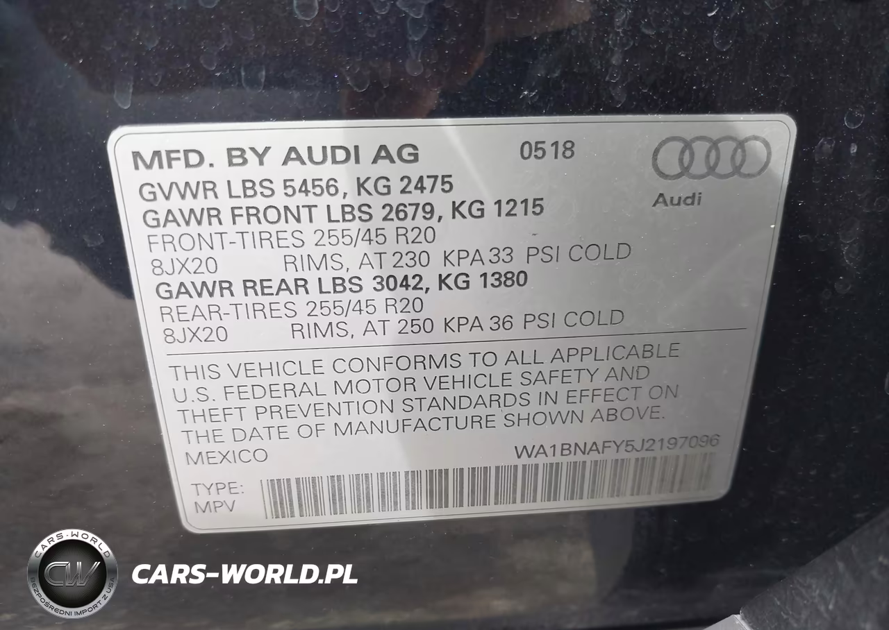 2018 Audi Q5 2.0T Premium-2.0T Tech Premium VIN:WA1BNAFY5J2197096 - 9