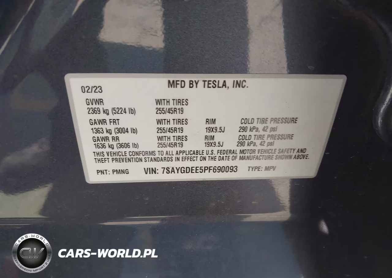 2023 Tesla Model Y Awd-Long Range Dual Motor All-Wheel Drive VIN:7SAYGDEE5PF690093 - 9