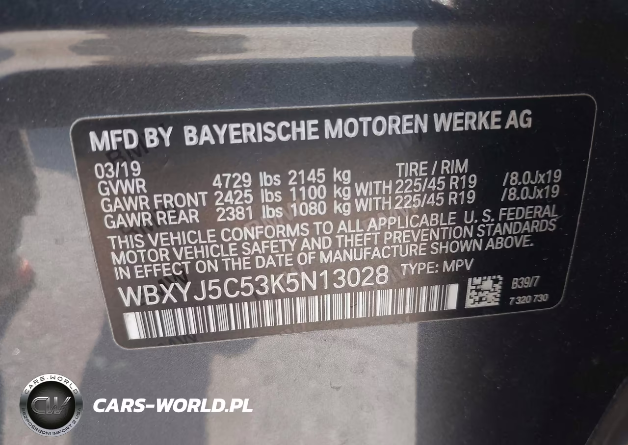 2019 BMW X2 xDrive28I VIN:WBXYJ5C53K5N13028 - 9