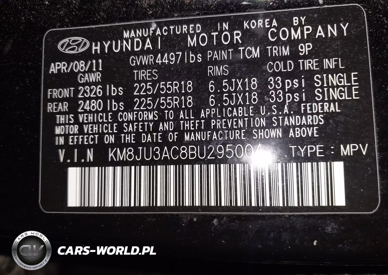 2011 Hyundai Tucson Limited VIN:KM8JU3AC8BU295004 - 9