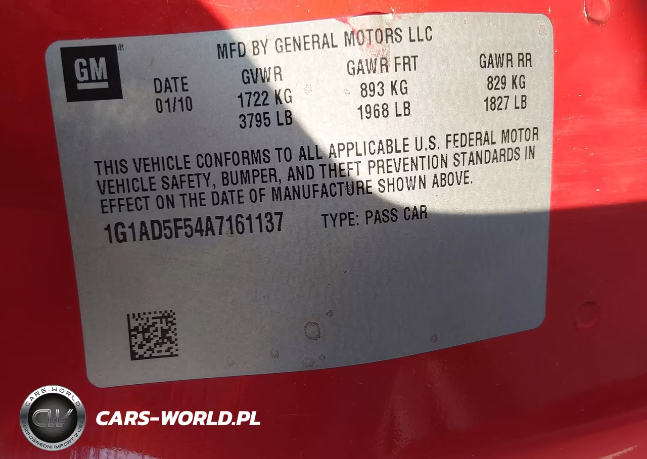 2010 Chevrolet Cobalt Lt VIN:1G1AD5F54A7161137 - 9