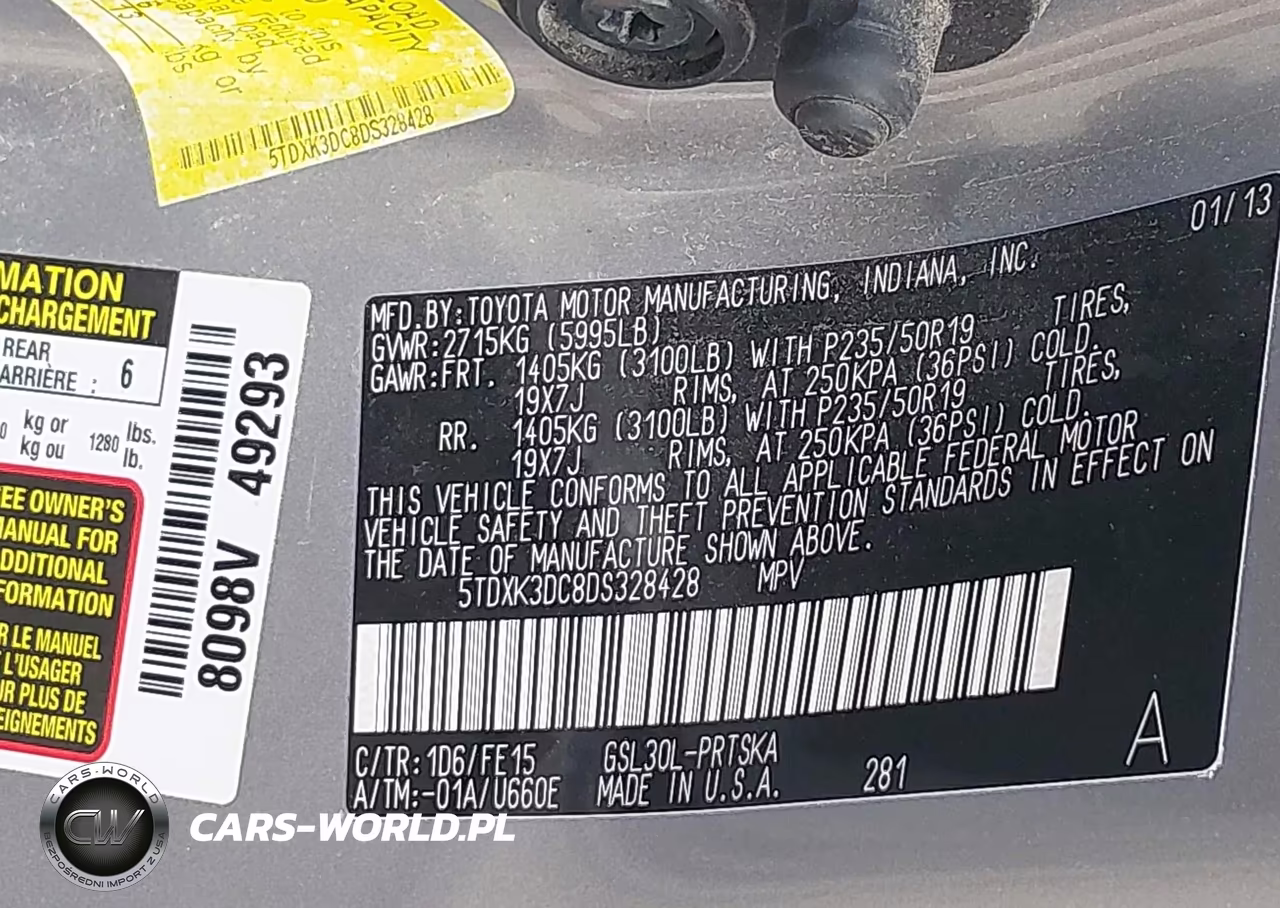 2013 Toyota Sienna Se 8 Passenger VIN:5TDXK3DC8DS328428 - 9