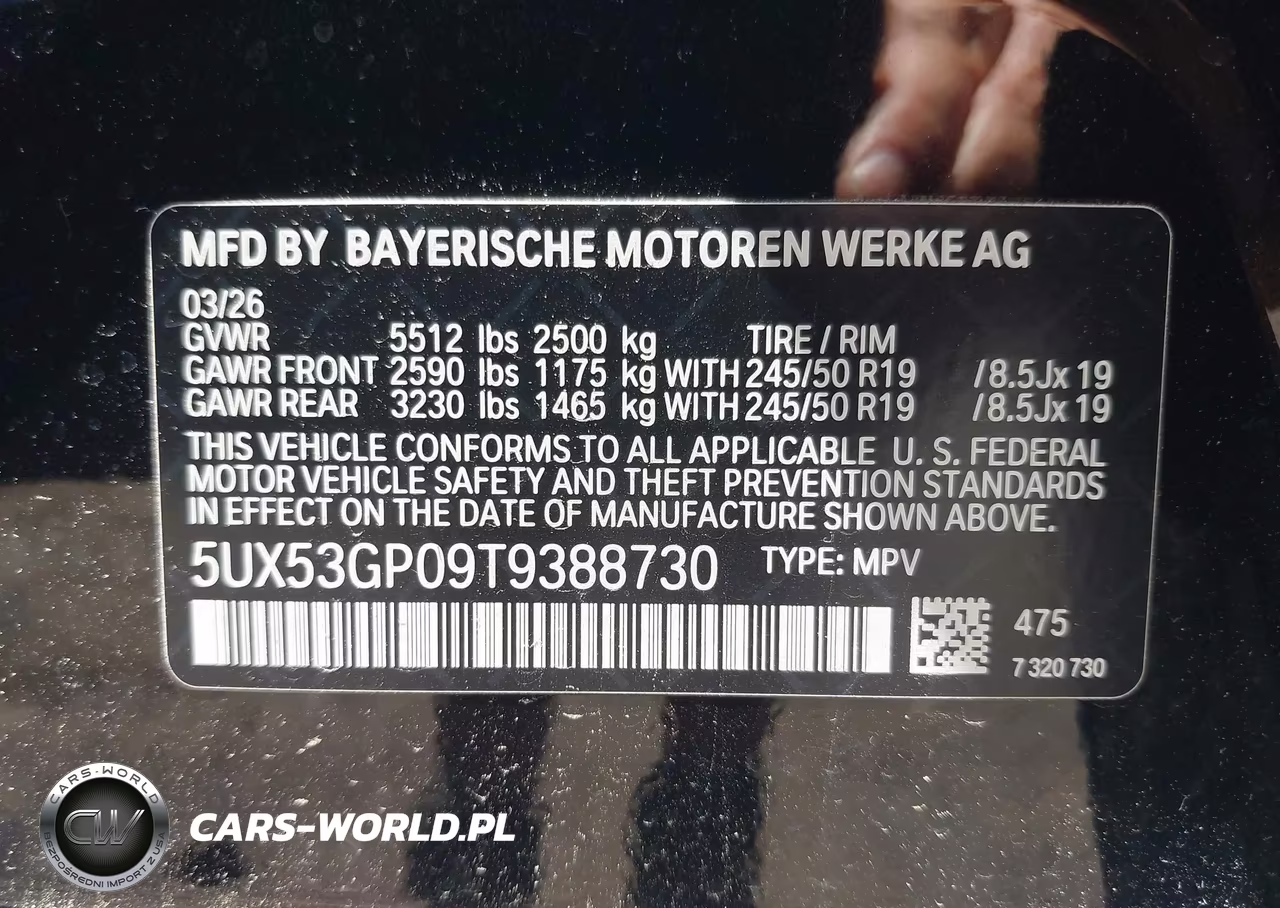 2026 BMW X3 30 xDrive VIN:5UX53GP09T9388730 - 9