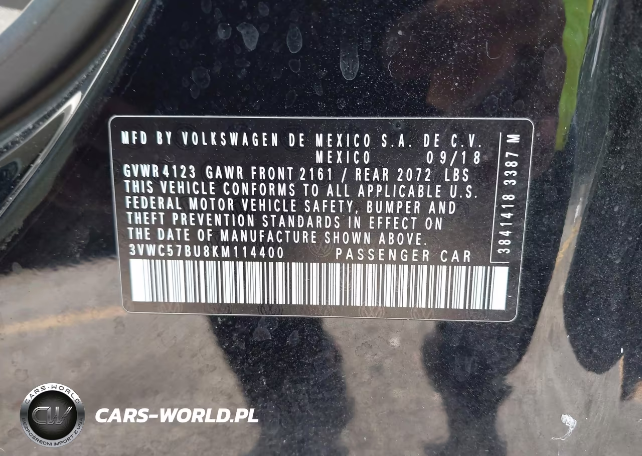 2019 Volkswagen Jetta 1.4T R-Line-1.4T S-1.4T Se VIN:3VWC57BU8KM114400 - 9