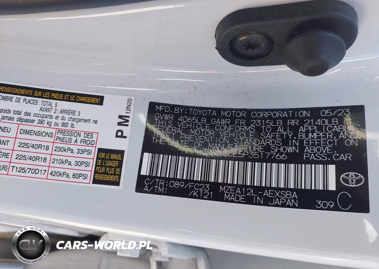 2023 Toyota Corolla Se VIN:JTDS4MCE5P3517766 - 9