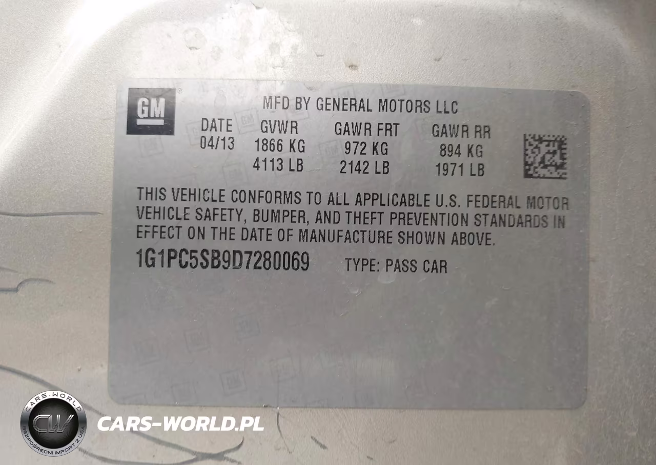 2013 Chevrolet Cruze 1Lt Auto VIN:1G1PC5SB9D7280069 - 9