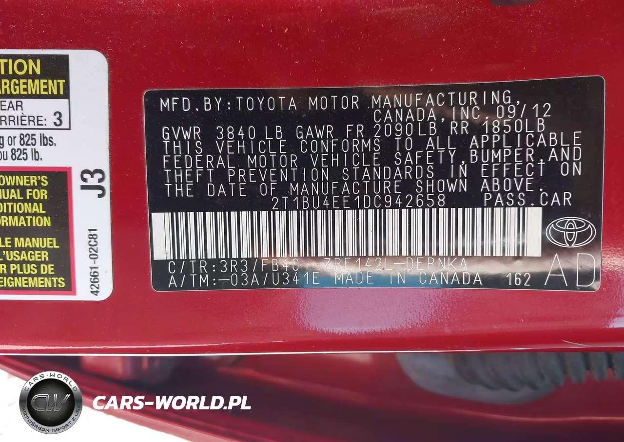 2013 Toyota Corolla Le VIN:2T1BU4EE1DC942658 - 9