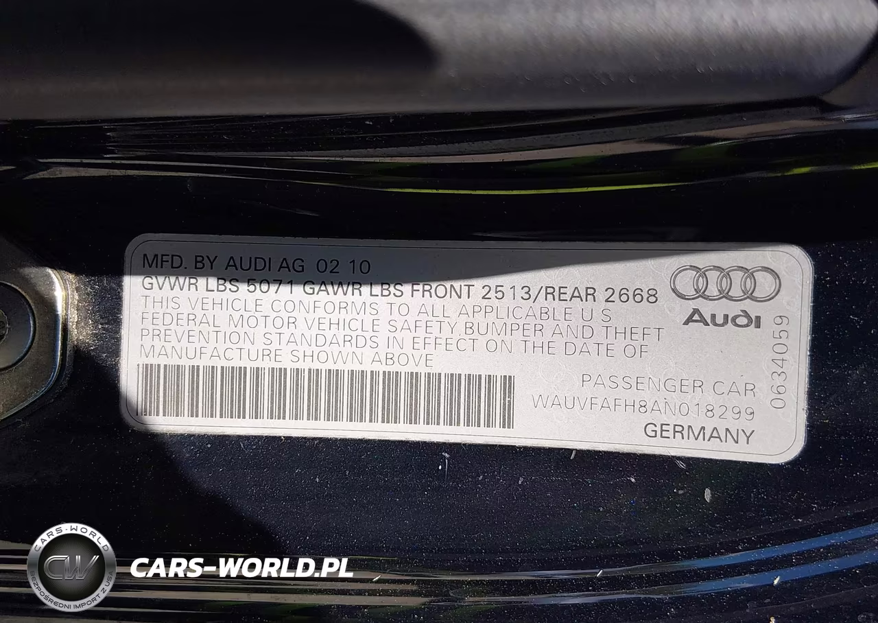 2010 Audi A5 2.0T Premium VIN:WAUVFAFH8AN018299 - 9