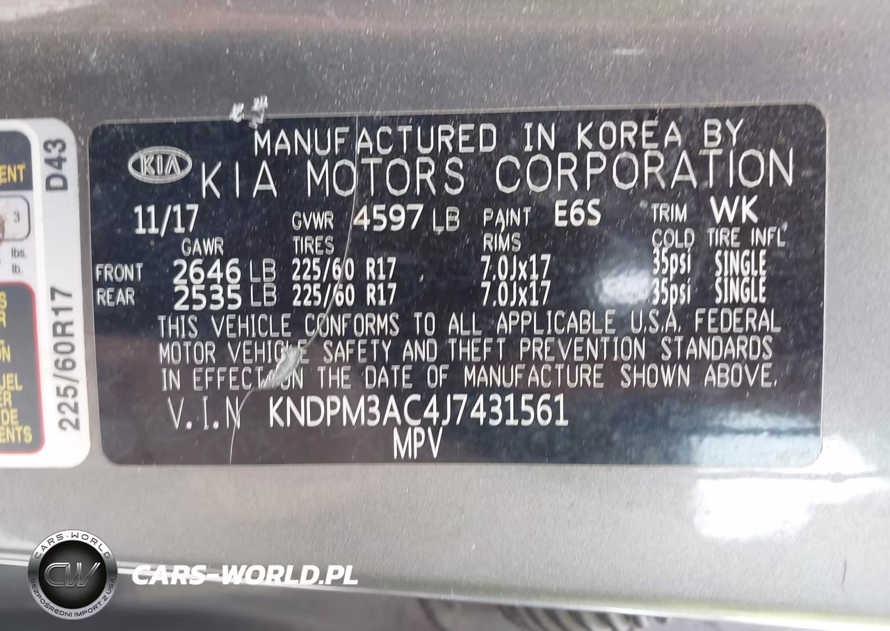 2018 Kia Sportage Lx VIN:KNDPM3AC4J7431561 - 9