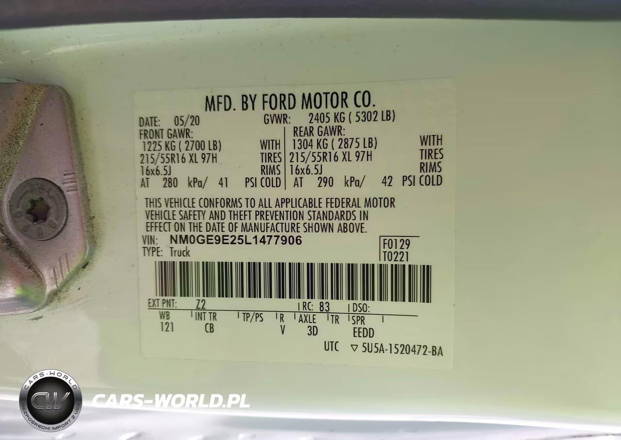 2020 Ford Transit Connect Xl Passenger VIN:NM0GE9E25L1477906 - 9