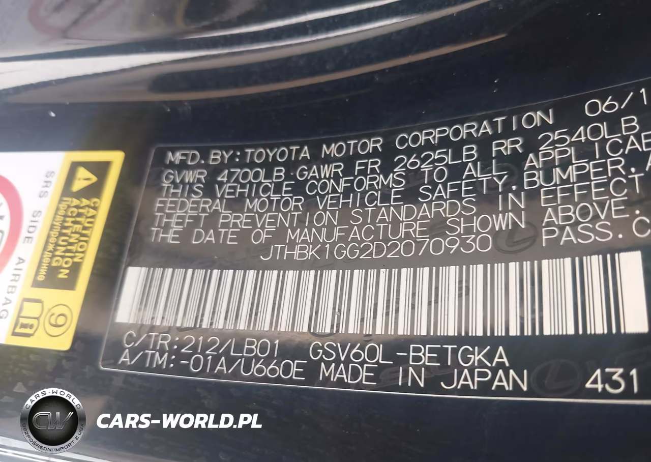 2013 Lexus Es 350 VIN:JTHBK1GG2D2070930 - 11