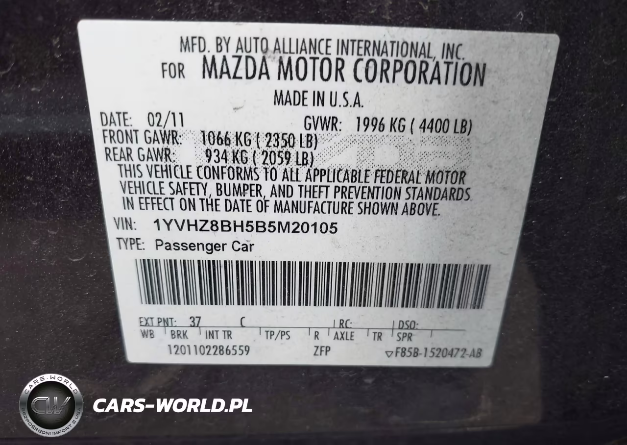 2011 Mazda Mazda6 I Sport VIN:1YVHZ8BH5B5M20105 - 9