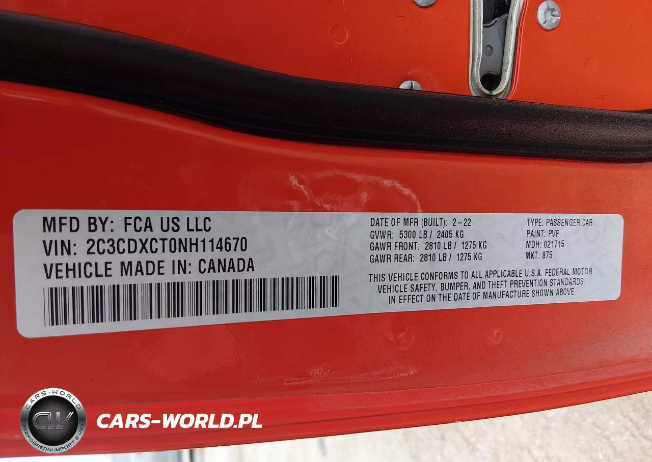 2022 Dodge Charger R-T VIN:2C3CDXCT0NH114670 - 9