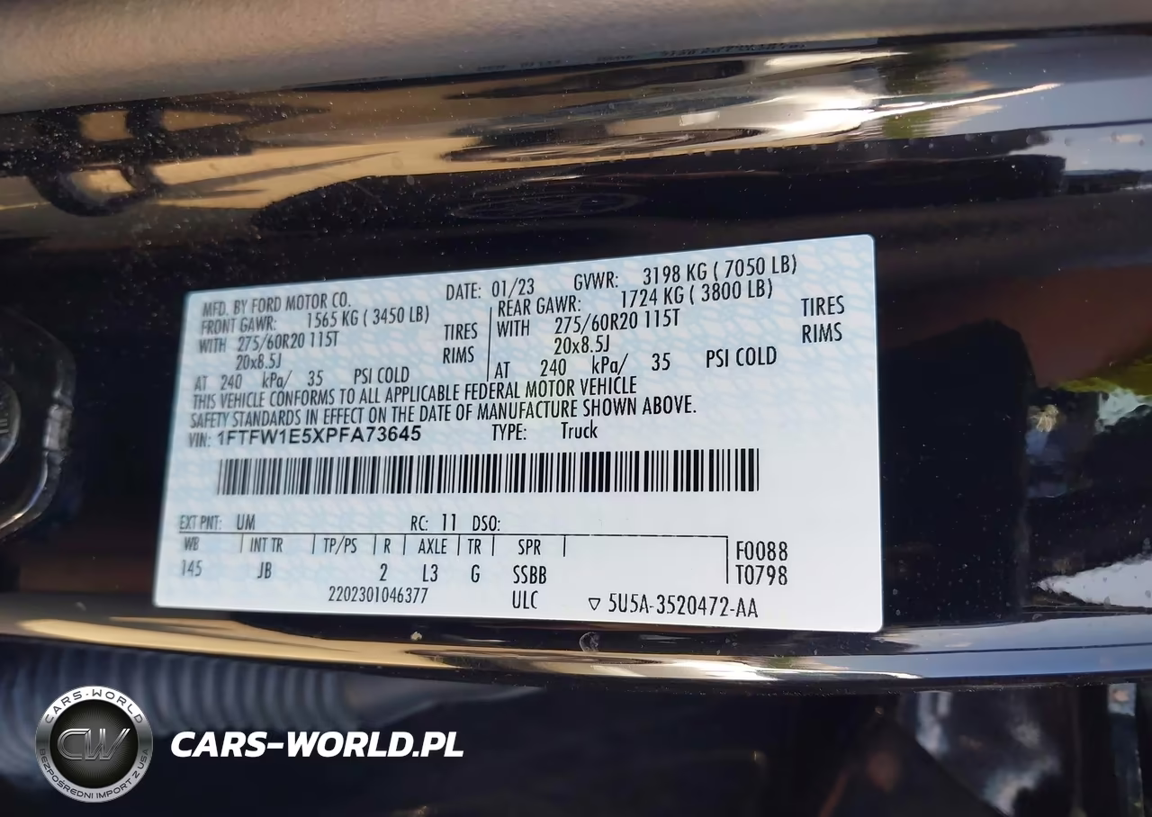 2023 Ford F-150 Xl VIN:1FTFW1E5XPFA73645 - 9