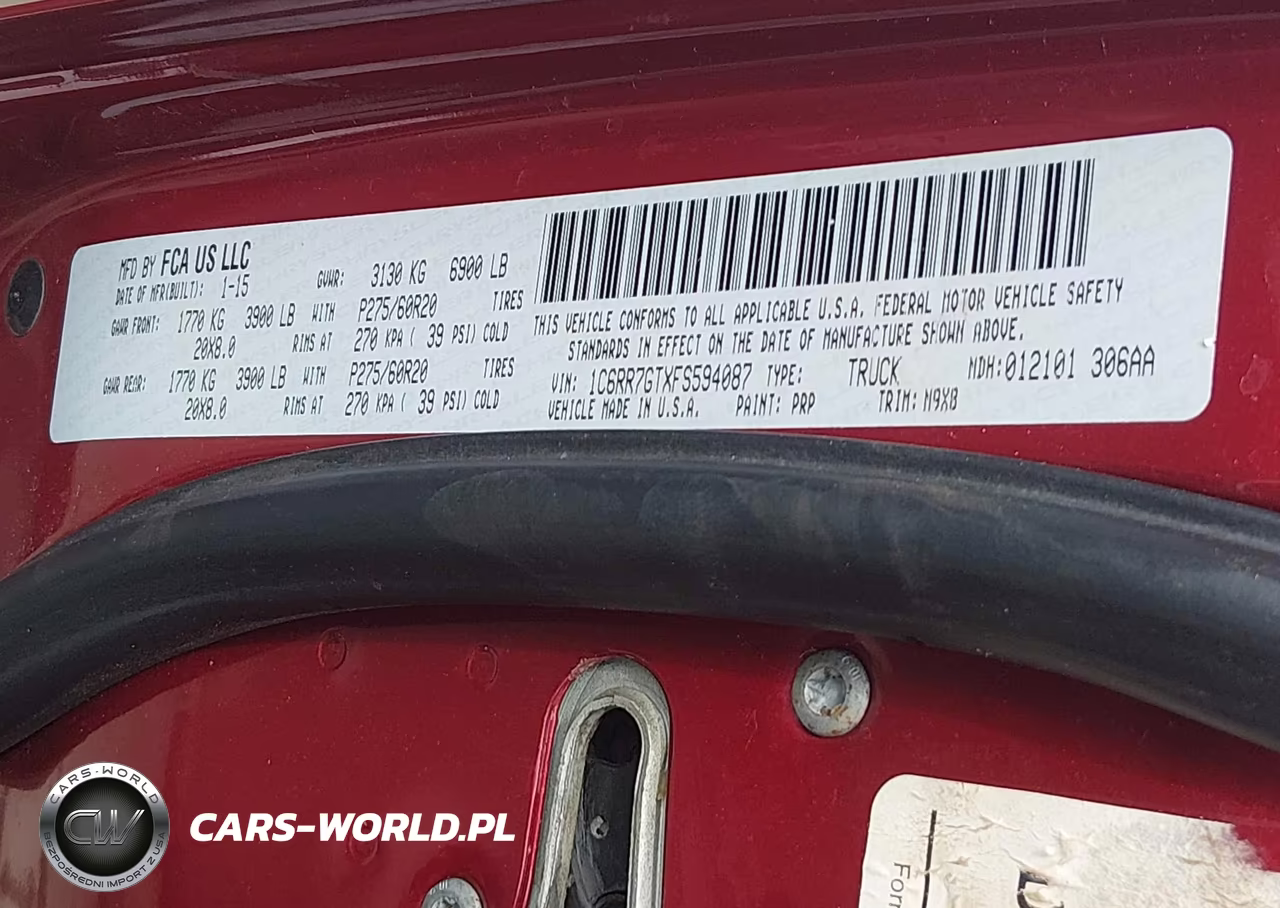 2015 Ram 1500 Big Horn VIN:1C6RR7GTXFS594087 - 9