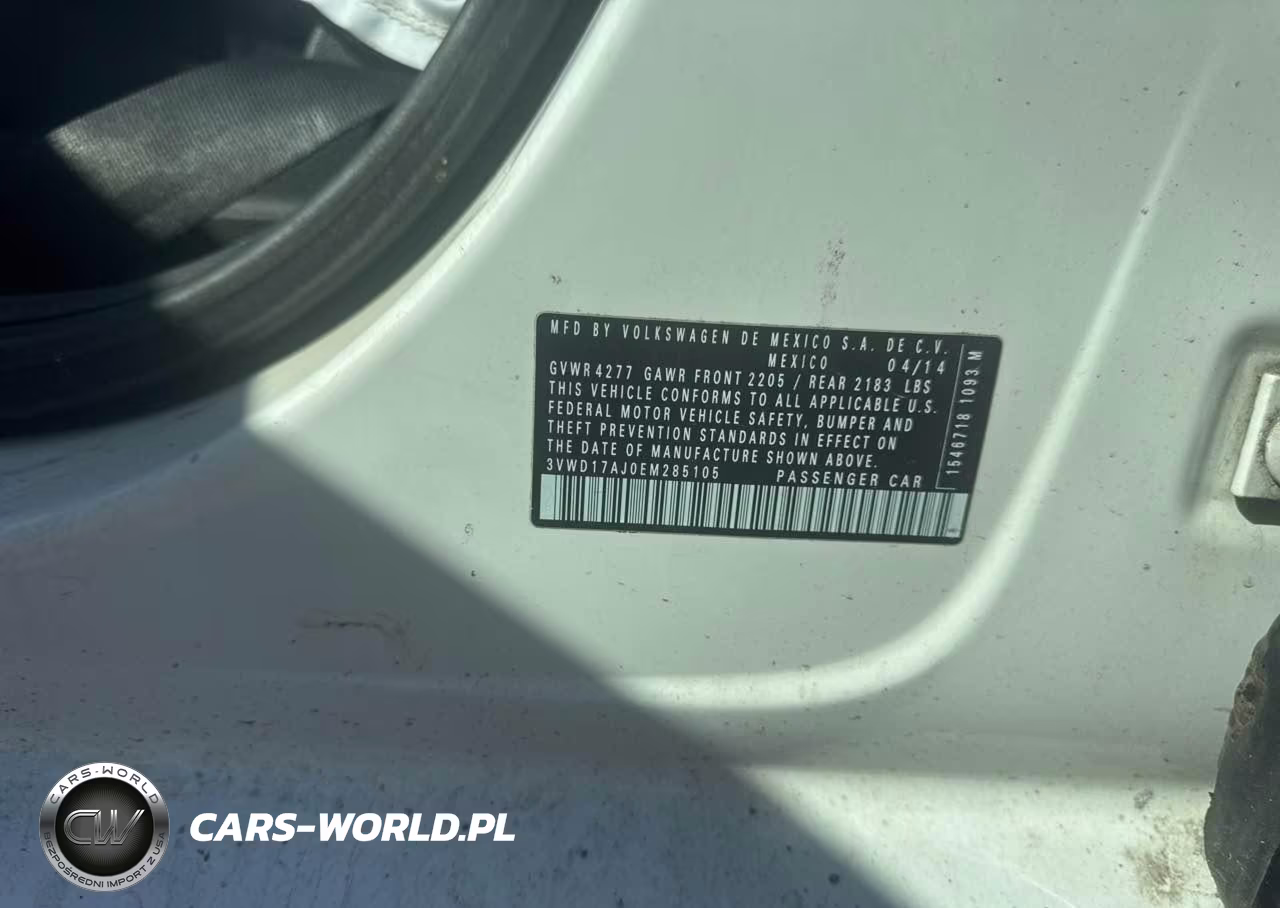 2014 Volkswagen Jetta 1.8T Se VIN:3VWD17AJ0EM285105 - 9