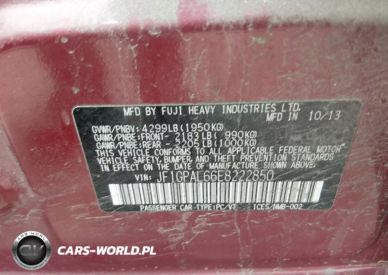 2014 Subaru Impreza 2.0I Sport Premium VIN:JF1GPAL66E8222850 - 9
