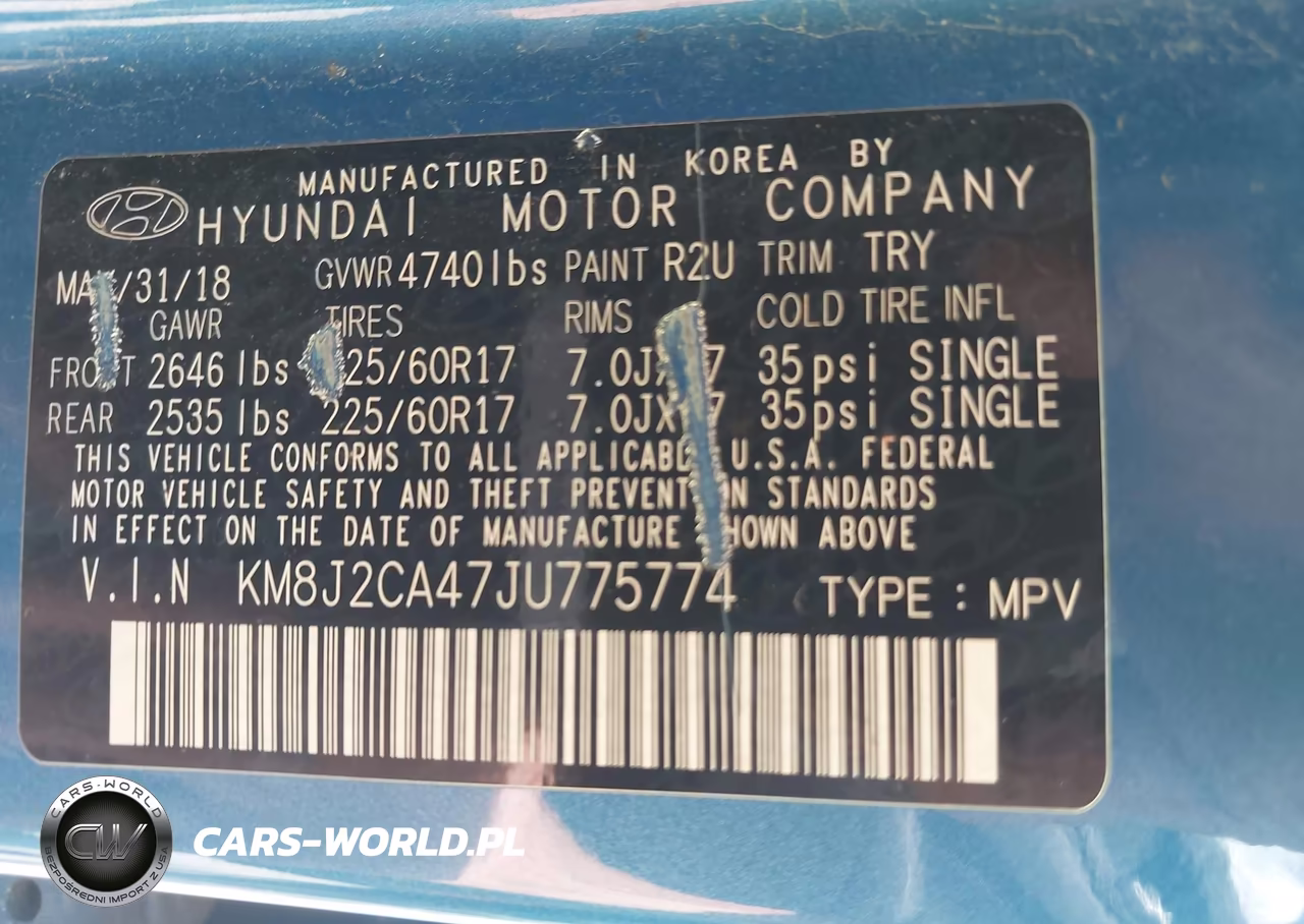 2018 Hyundai Tucson Se VIN:KM8J2CA47JU775774 - 9