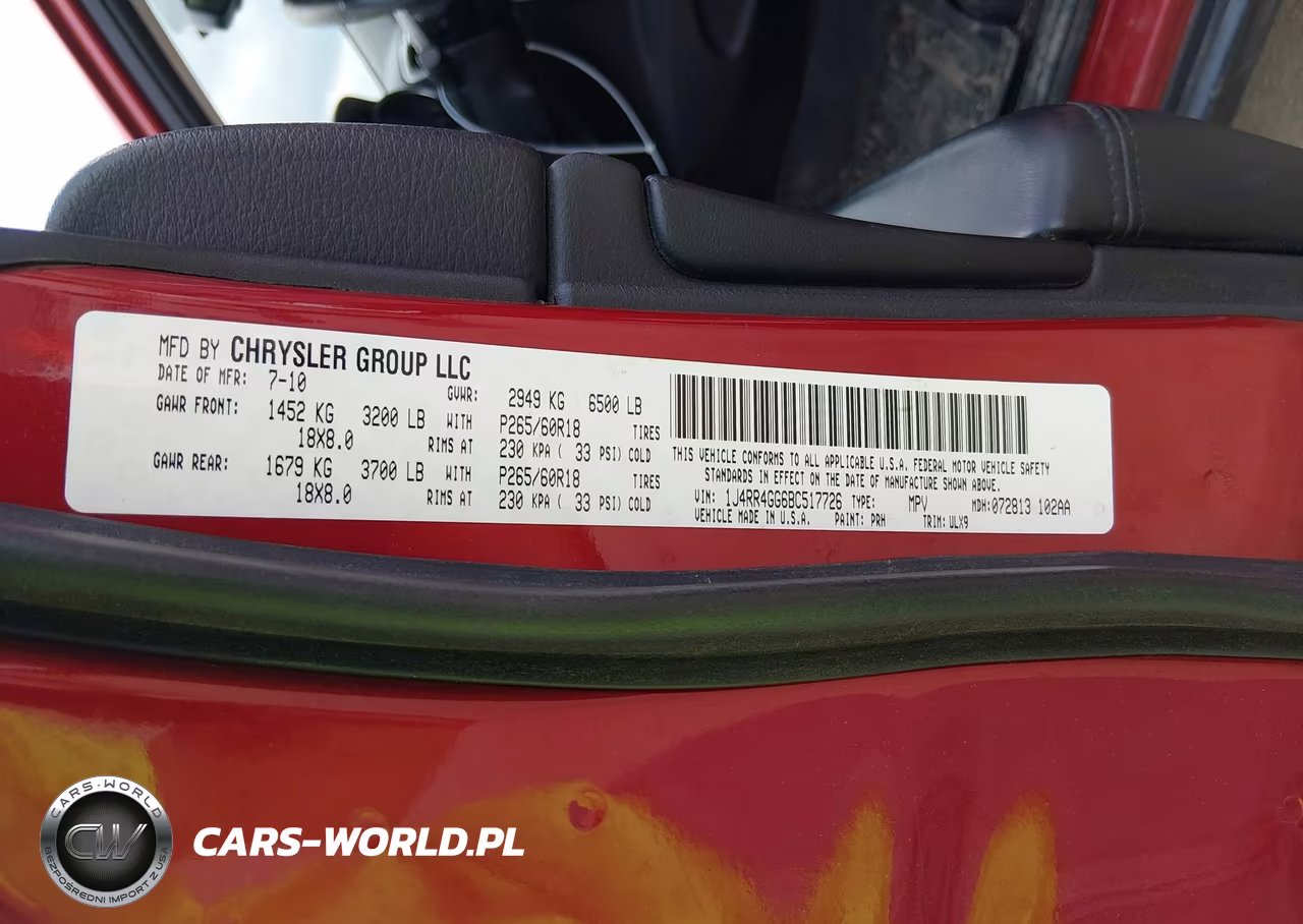 2011 Jeep Grand Cherokee Laredo VIN:1J4RR4GG6BC517726 - 9