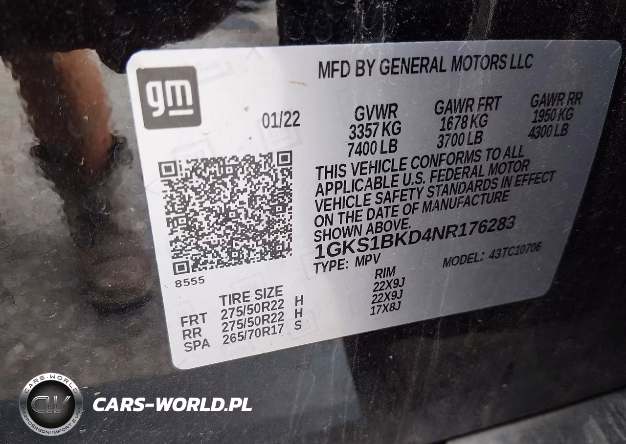 2022 GMC Yukon 2Wd Slt VIN:1GKS1BKD4NR176283 - 9