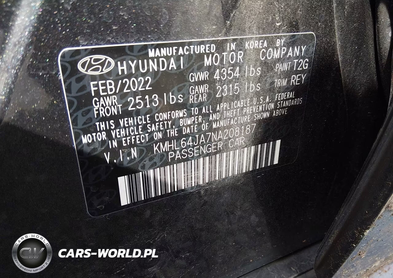 2022 Hyundai Sonata Sel VIN:KMHL64JA7NA208187 - 9