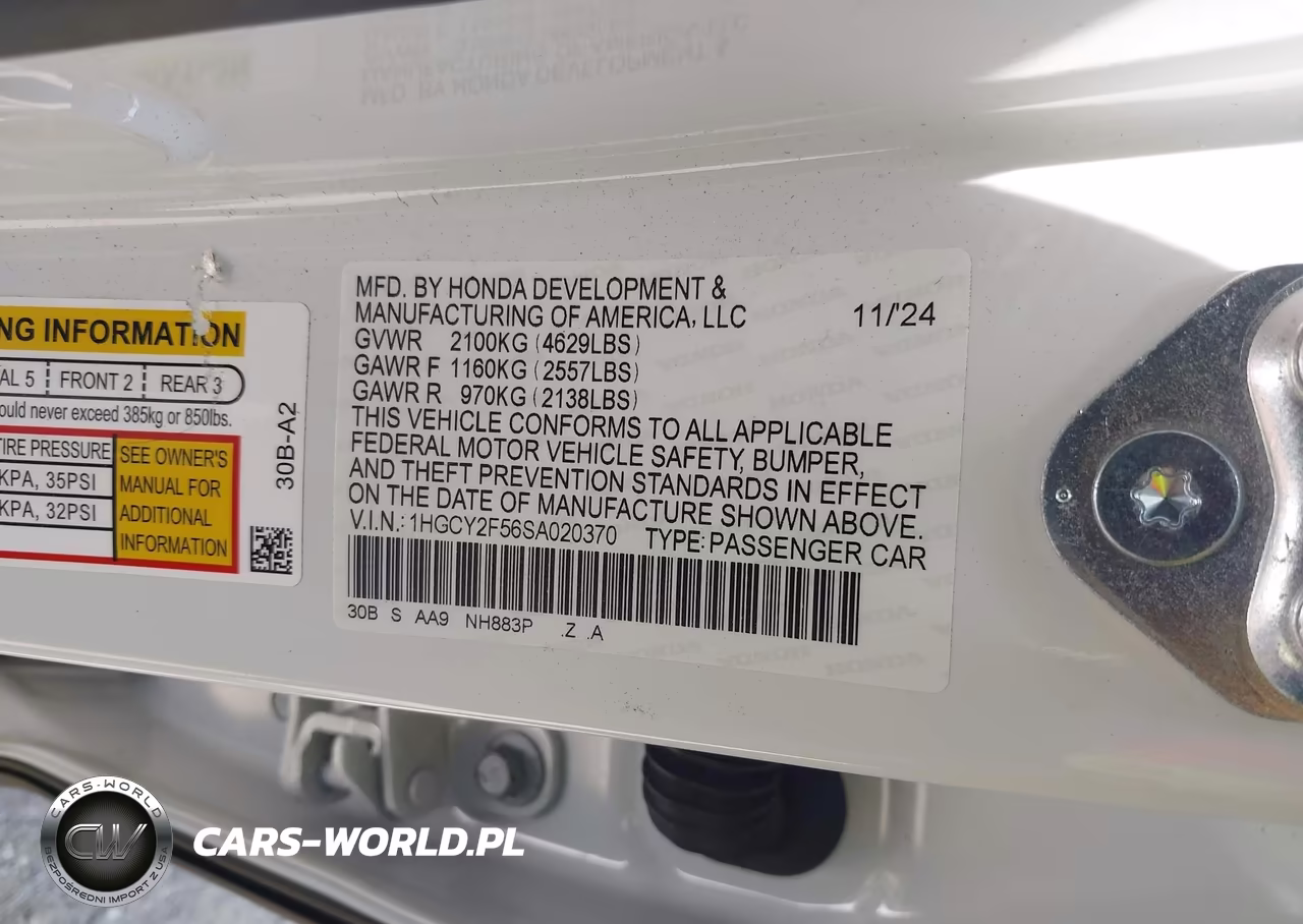 2025 Honda Accord Hybrid Sport VIN:1HGCY2F56SA020370 - 9