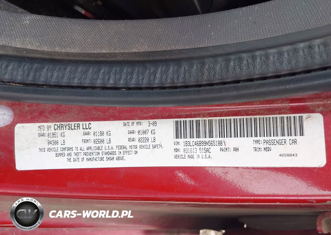 2009 Dodge Avenger Se-Sxt VIN:1B3LC46B99N565188 - 9