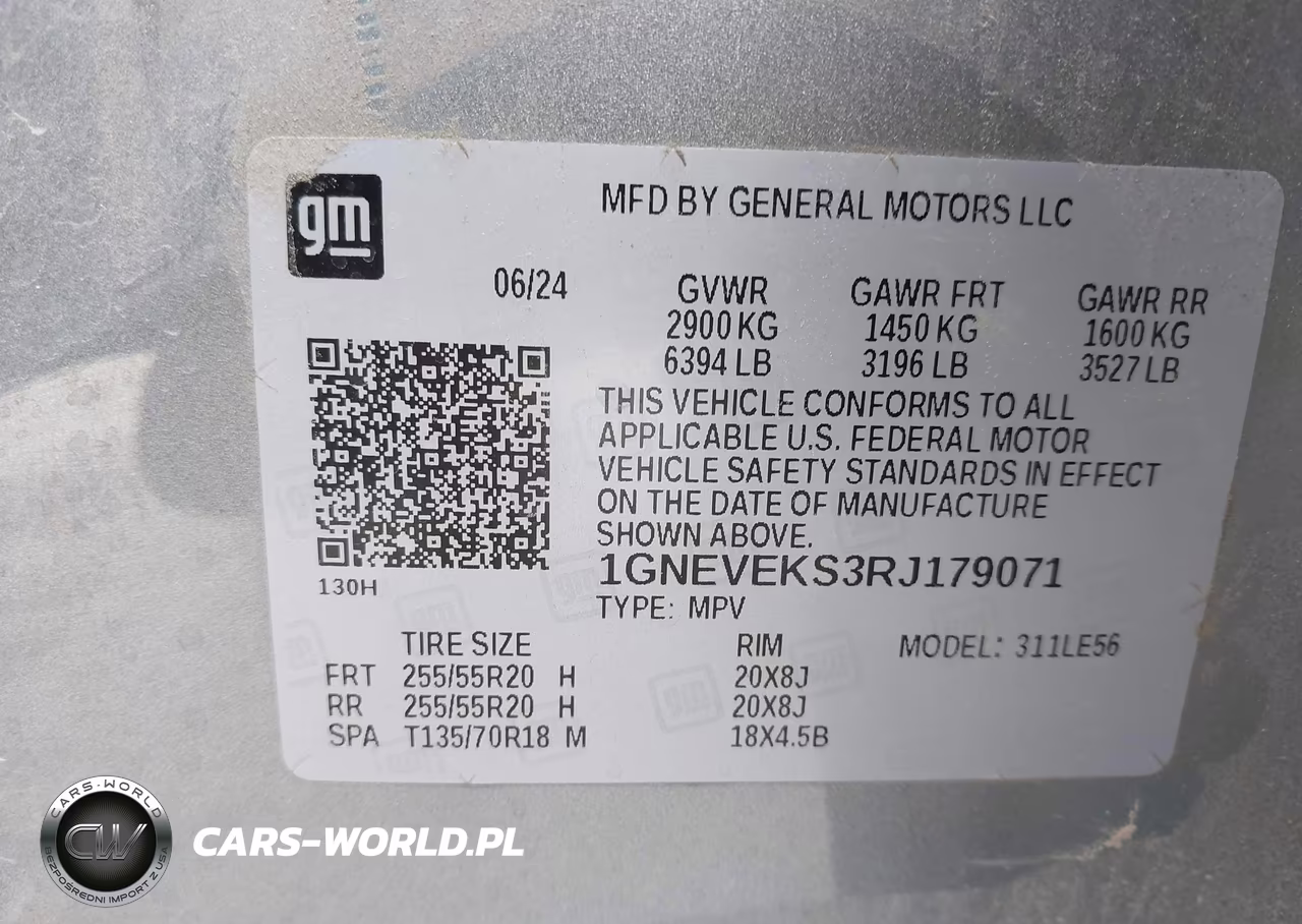2024 Chevrolet Traverse Awd Ls VIN:1GNEVEKS3RJ179071 - 9