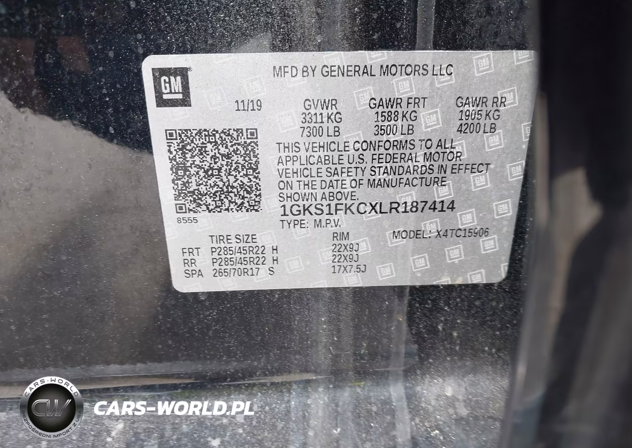 2020 GMC Yukon Xl 2Wd Sle VIN:1GKS1FKCXLR187414 - 9