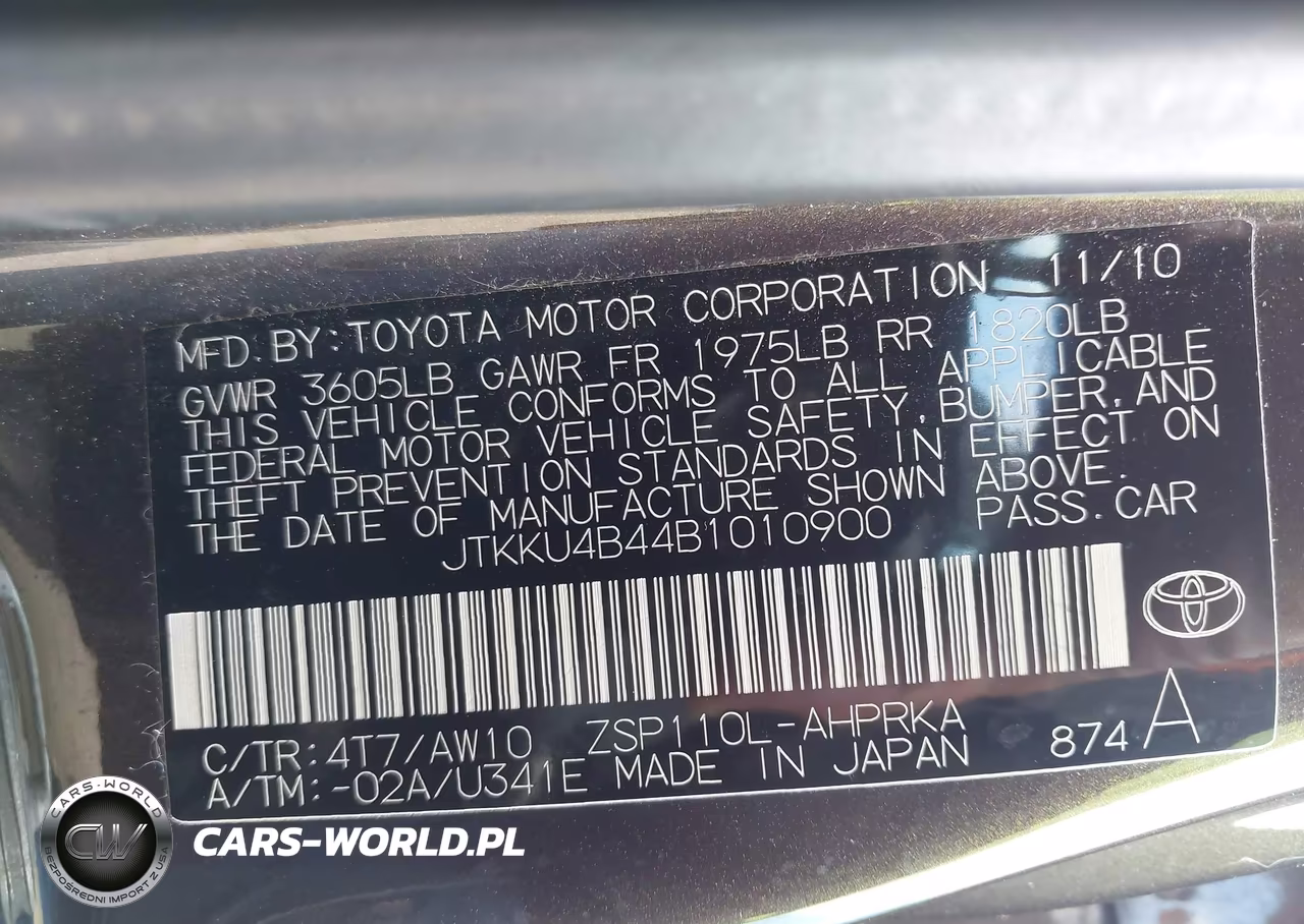 2011 Scion Xd Release Series 3.0 VIN:JTKKU4B44B1010900 - 9