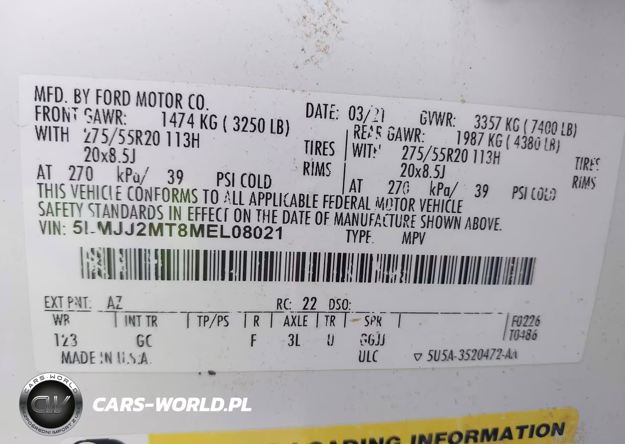 2021 Lincoln Navigator Standard VIN:5LMJJ2MT8MEL08021 - 9