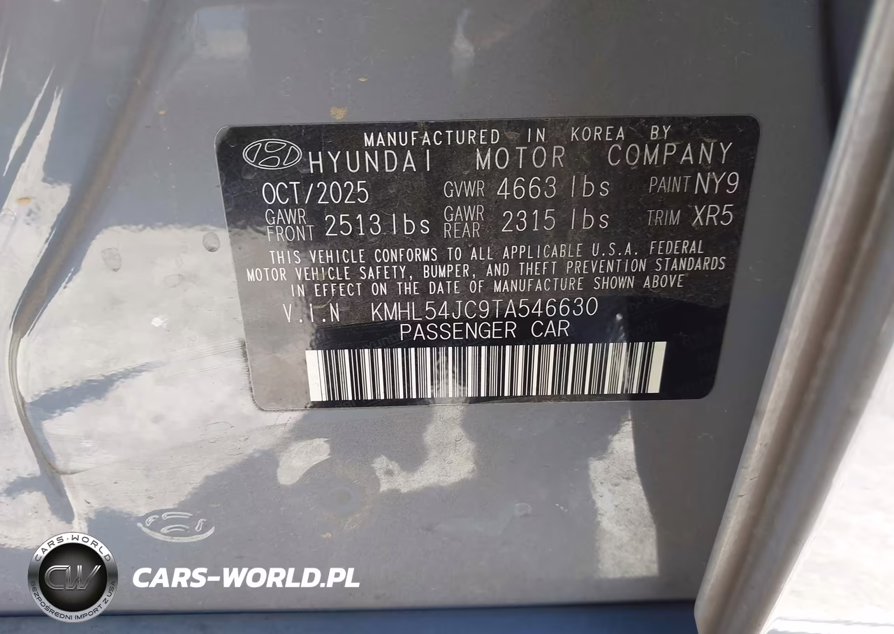 2026 Hyundai Sonata N Line VIN:KMHL54JC9TA546630 - 9